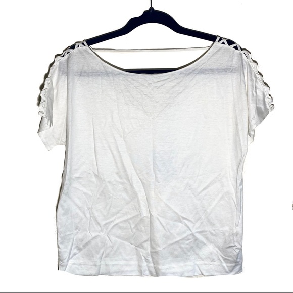 2/$20 NWT Massimo Dutti Laced Strappy Toga T-Shirt LightWeight Summer Tee - Picture 15 of 16